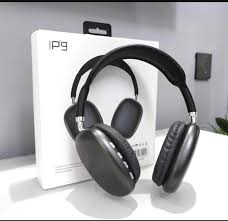 P9 Headphones Black ABS Lightweight Durable
