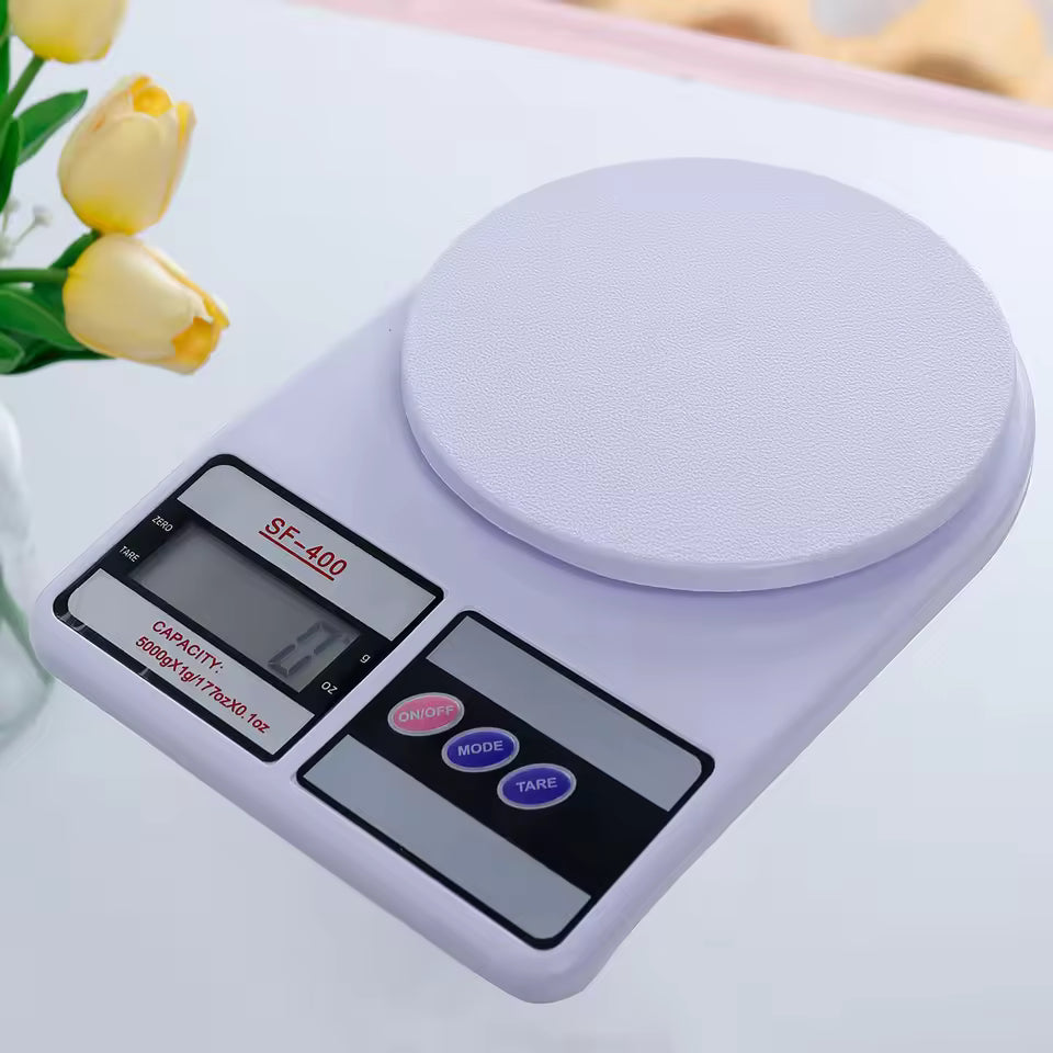 Digital Kitchen Scale SE-400 Stainless Steel White
