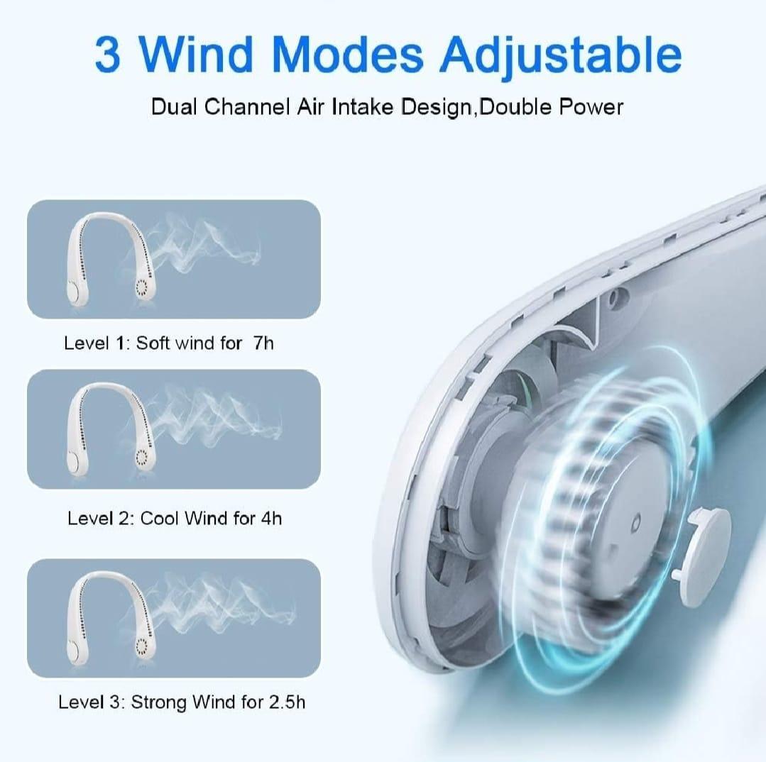Rechargeable Neck Fan 200mAh Long Battery Life
