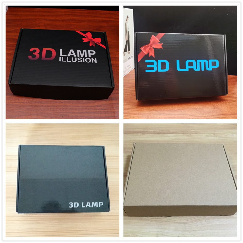 3D Touch Light Night Lamp Remote Control White