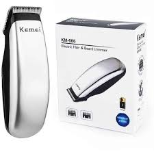 Rechargeable Men's Hair & Beard Trimmer KM-666 Stainless Steel
