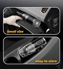 Portable Wireless Vacuum Cleaner Black ABS for Cars