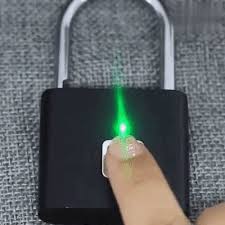 Smart Fingerprint Lock Black 7x8x2 Inch Biometric Security
